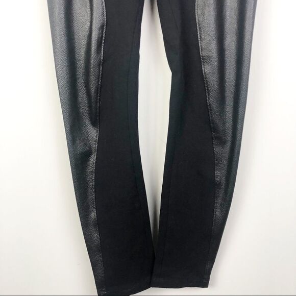 BCBGMAXAZRIA | Faux Leather Panel Leggings Small - Picture 7 of 9